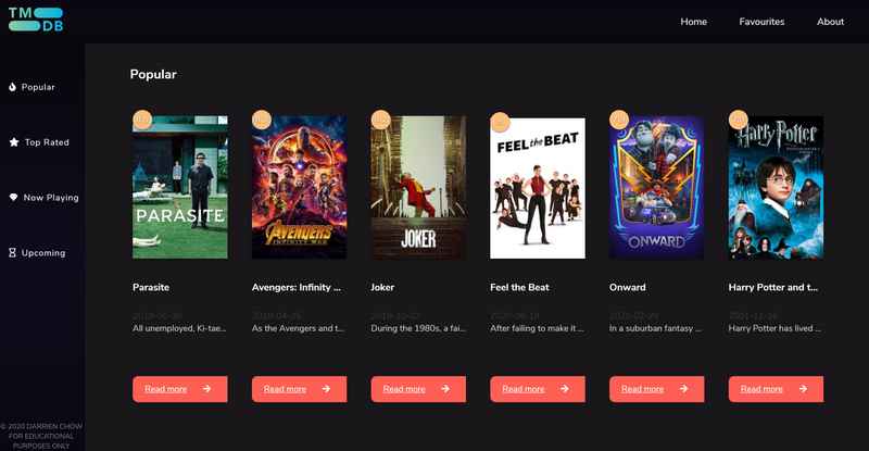 react movie app